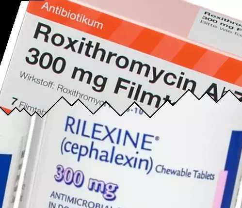 Roxitromicina contra Cefalexina